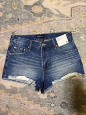 Aeropostale Vintage High Rise Shorty Denim Shorts Size 6