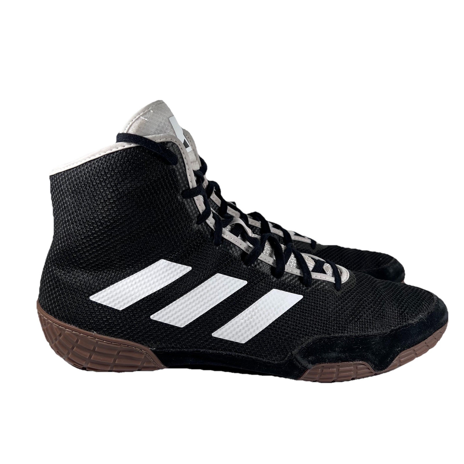 Adidas Tech Fall 2.0 Lace Up Black/Gum Wrestling Shoes Men's Size 15