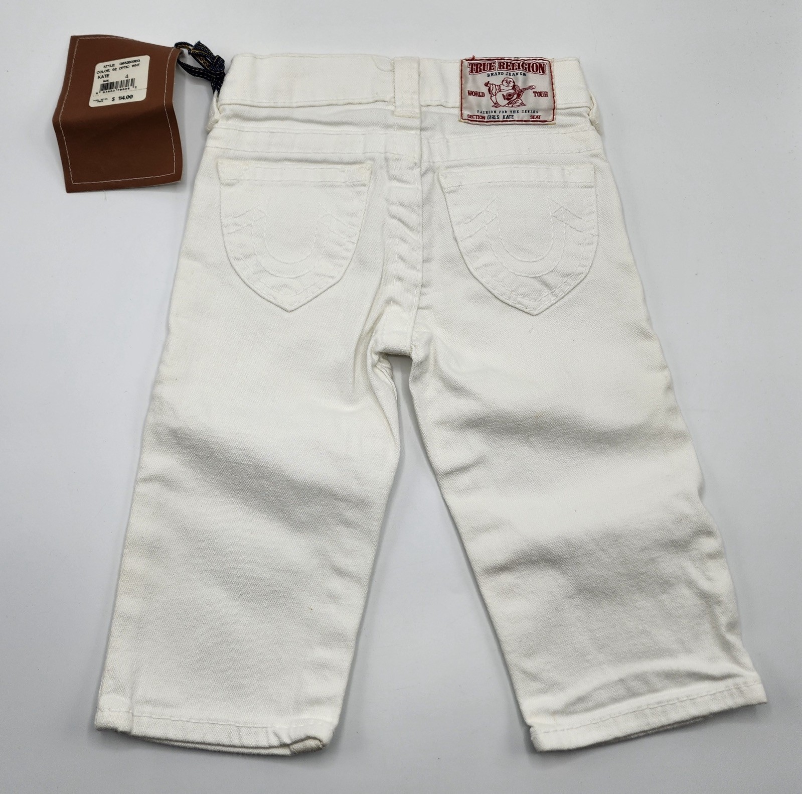 True Religion Girl’s Cotton Blend Cropped Jeans Sz XS 4 Yrs NWT thumbnail 5