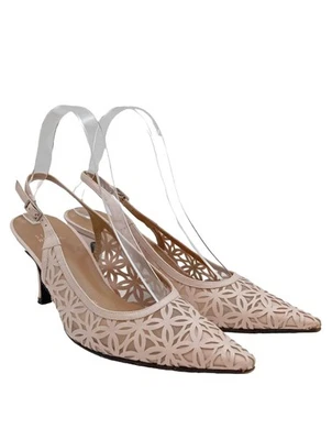 STUART WEITZMAN Escarpin à bride arrière Dames Escarpins T EU 37,5 crème - Photo 1/4
