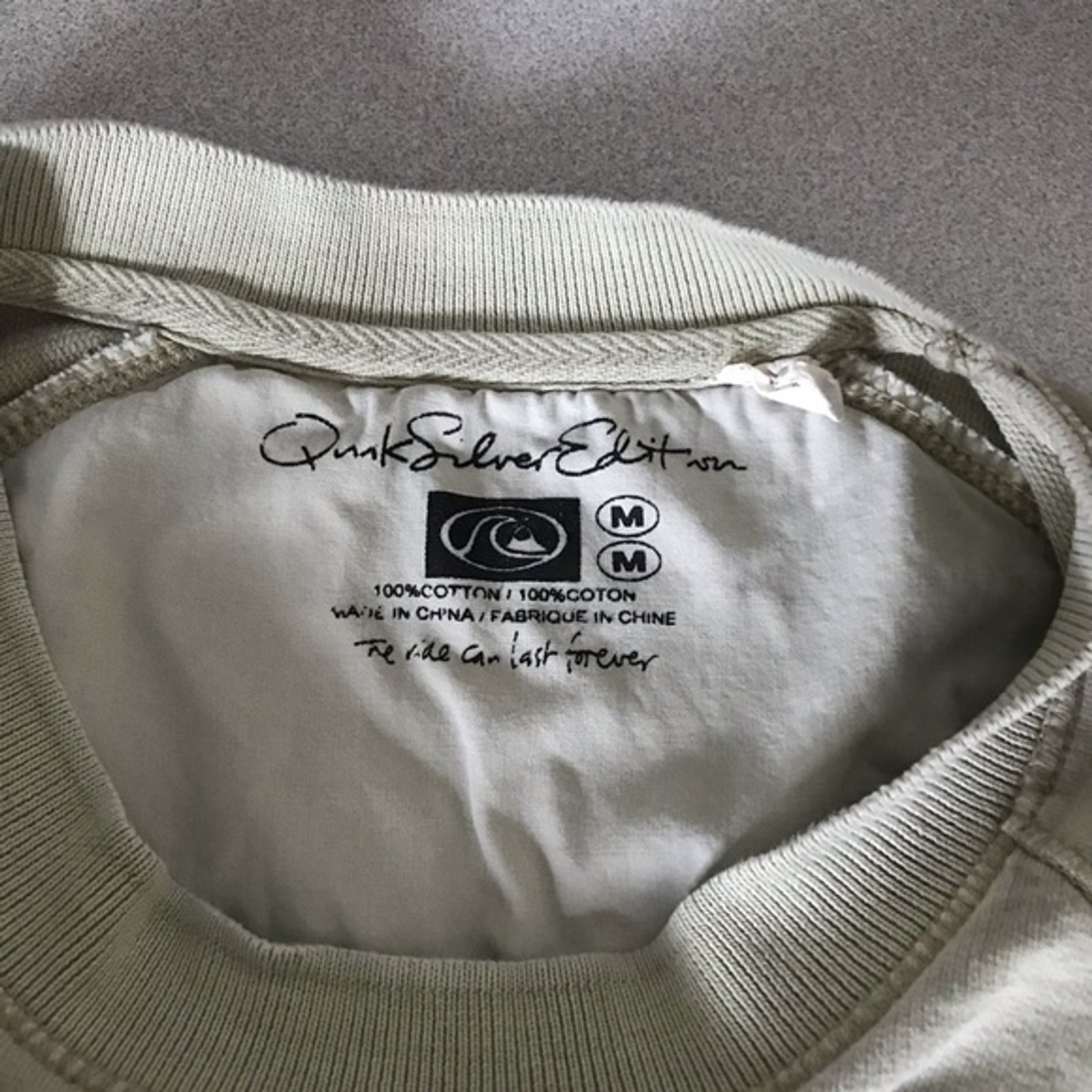 Quick Silver Edition Creme Cotton Pullover - image 6
