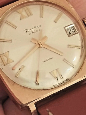 JUNGFRAU DAMEN UHR 1960 - VINTAGE SWISS MADE - UHRWERK ETA 2409 - INCABLOC