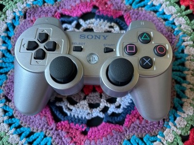 Sony PlayStation 3 Dualshock 3 Controller Silber PS3 Wireless Pad Guter Zustand