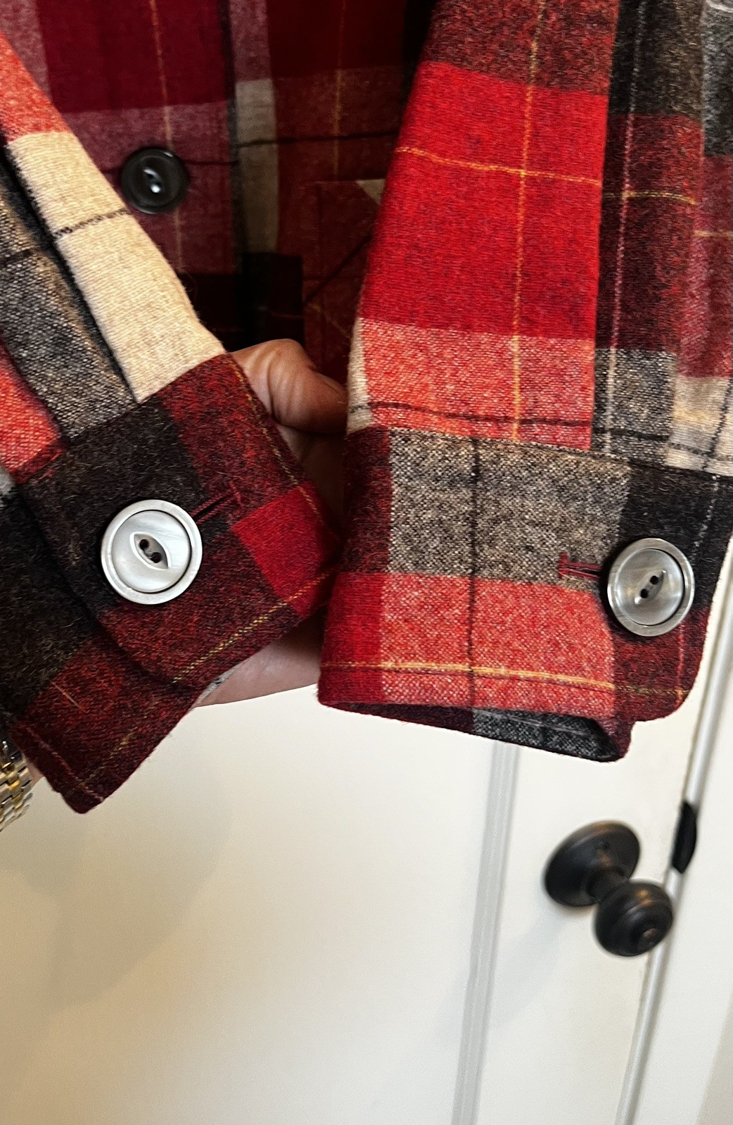 Classic Pendleton Red Plaid Wool Jacket Women’s  … - image 6