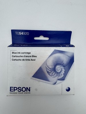 Epson 54 T054920 Blue Ink Cartridge for Stylus Photo R800 Genuine EXP: 06/18