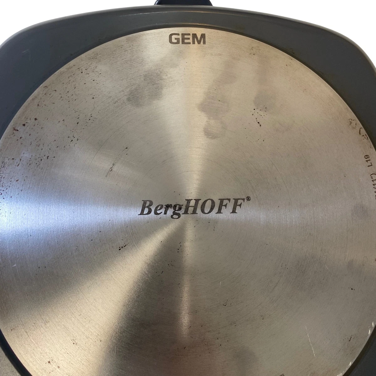 BergHOFF GEM 11" Parrilla Cuadrada Sartén 28cm Mango Extraíble Antiadherente Inducción