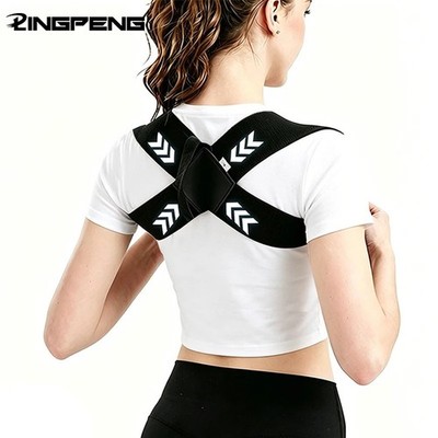 Adjustable Back Posture Corrector Brace Shoulder Support Belt Spine Straightener