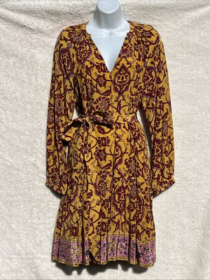 #ad #ad Sundance Maras Mini Dress Long Sleeve Boho Womens Sz S Hippie $148 $49.30