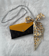 Louis Vuitton Monogram Long Wallet, Silver Hardware, Yellow EPI Leather