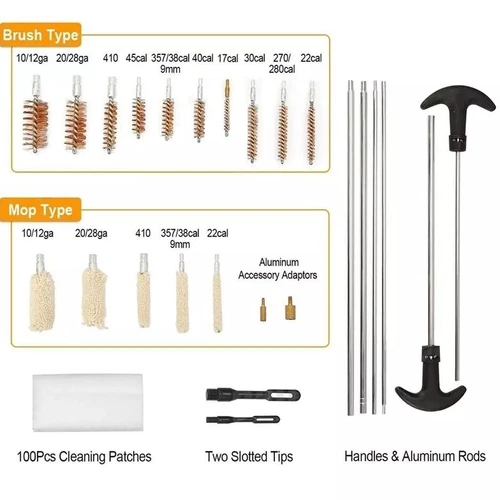 126Pcs Universal Gun Cleaning Tools Set Kit Pistol Rifle Shotgun Firearm Cleaner - Bild 6 von 13
