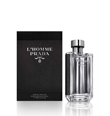L'Homme Prada Eau De Toilette Spray 3.4 oz/100 ml Men NIB Sealed