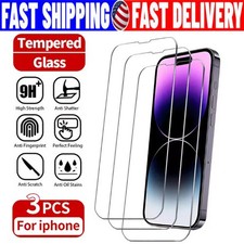 Tempered Glass Screen Protector For i Phone16 15 14 13 12 11 Pro Max X XS lot