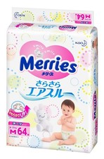 Merry s Tape M Size 6-11kg Exposed Air Through 64 Sheets x 4 Packs 645