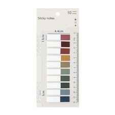 200 Pcs Sticky Index Tabs, Writable and Transparent Sticky Tabs with Ruler