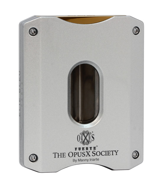 Elie Bleu Fuente Opus X, Gold N Bullet V-Cut Cigar Cutter, Silver, EBC5512, NIB