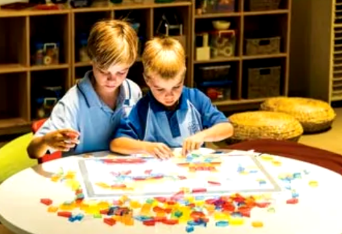 Bloques 3D de atributos translúcidos 50 piezas geometría actividades matemáticas niños - Imagen 3 de 4