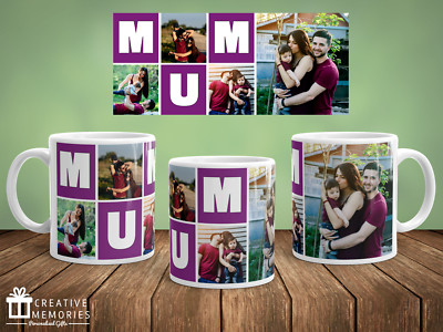 Personalisierte Muttertagstasse - Tasse - Fototasse - Lila Tasse - Muttertag - MUM