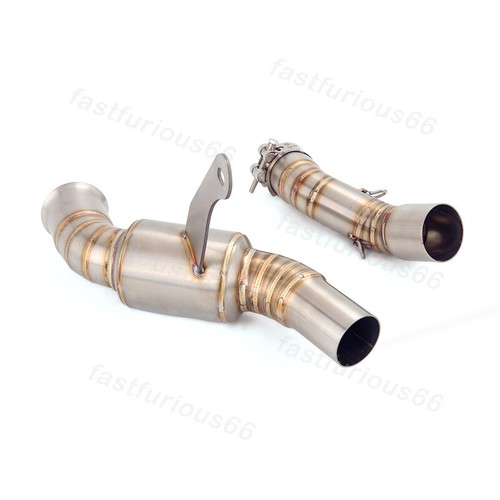 For CF-Moto CLX-700 700-CLX 2020-2025 Set Motorcycle Exhaust Tips Mid Link Pipe - Picture 3 of 11