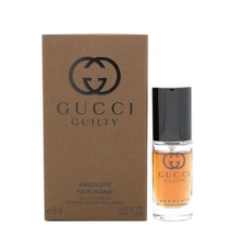 GUCCI GUILTY ABSOLUTE for Men 0.27 oz 8 ml Eau de Parfum Travel Spray NEW IN BOX
