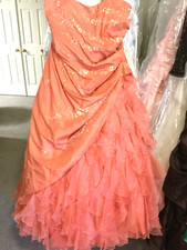 Alfred Angelo pageant quinceanera ruffle embroidered dress 22W Plus size