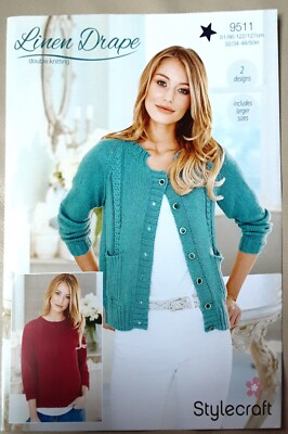 Neu Orig Stylecraft DK Damen Pullover & Strickjacke 32''-50'' Strickmuster 9511