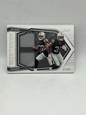 Josh Jacob s/Zamir White /25 Patch Team Tandem 2022 Absolute Football #TT-JZ