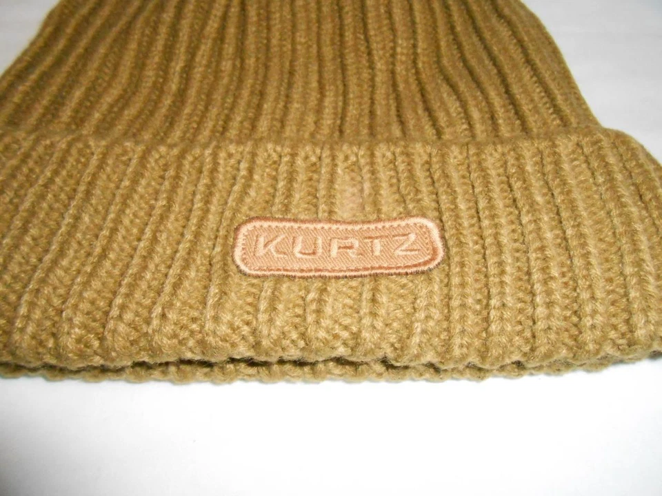 Nuevo gorro A. Kurtz Watchtag tejido con cable militar caqui con puños S181 Foto 2 de 4