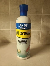 API POND pH DOWN Pond Water pH Reducing Solution 16-Ounce Bottle, White,