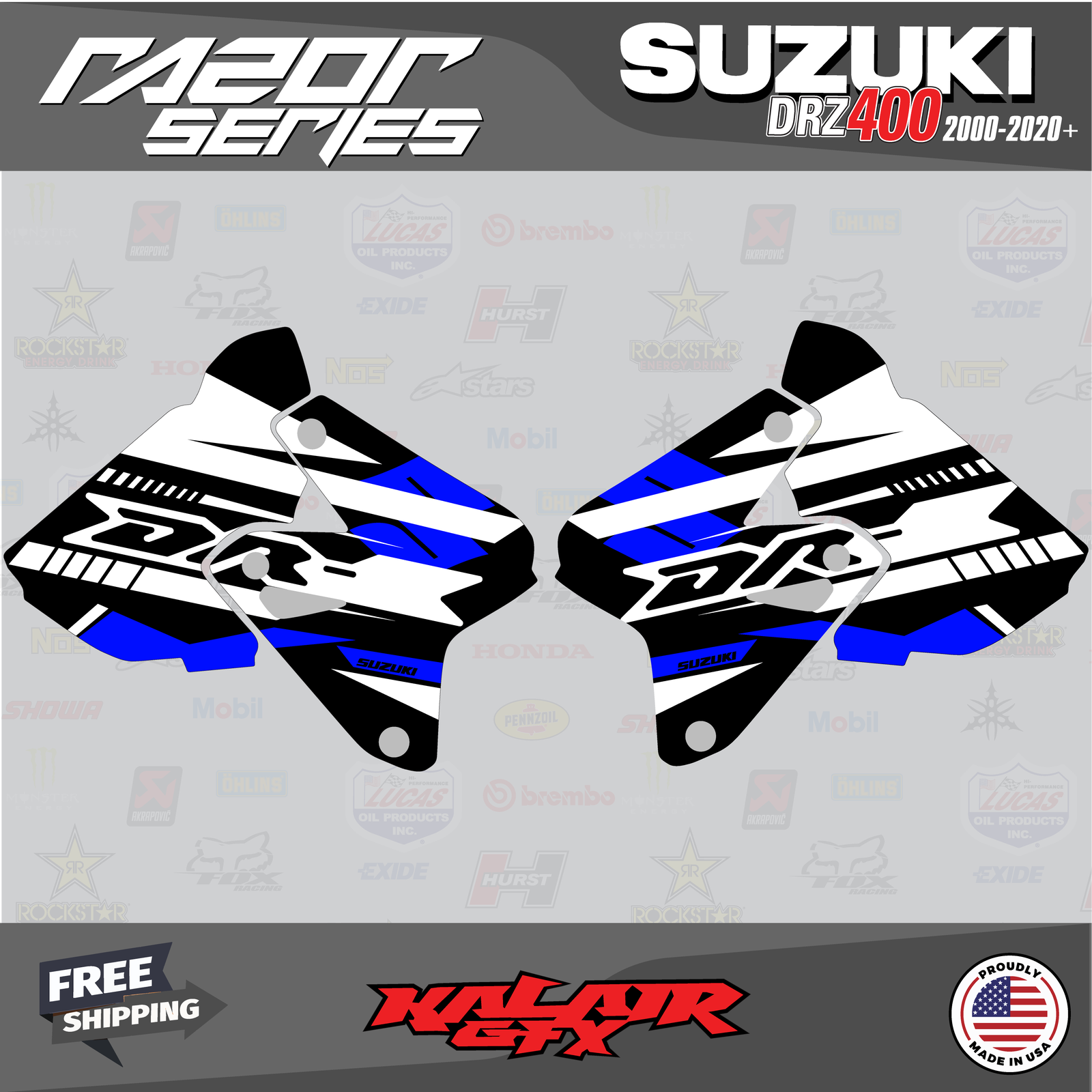 Suzuki DRZ 400 SM Dirt Bike Graphics