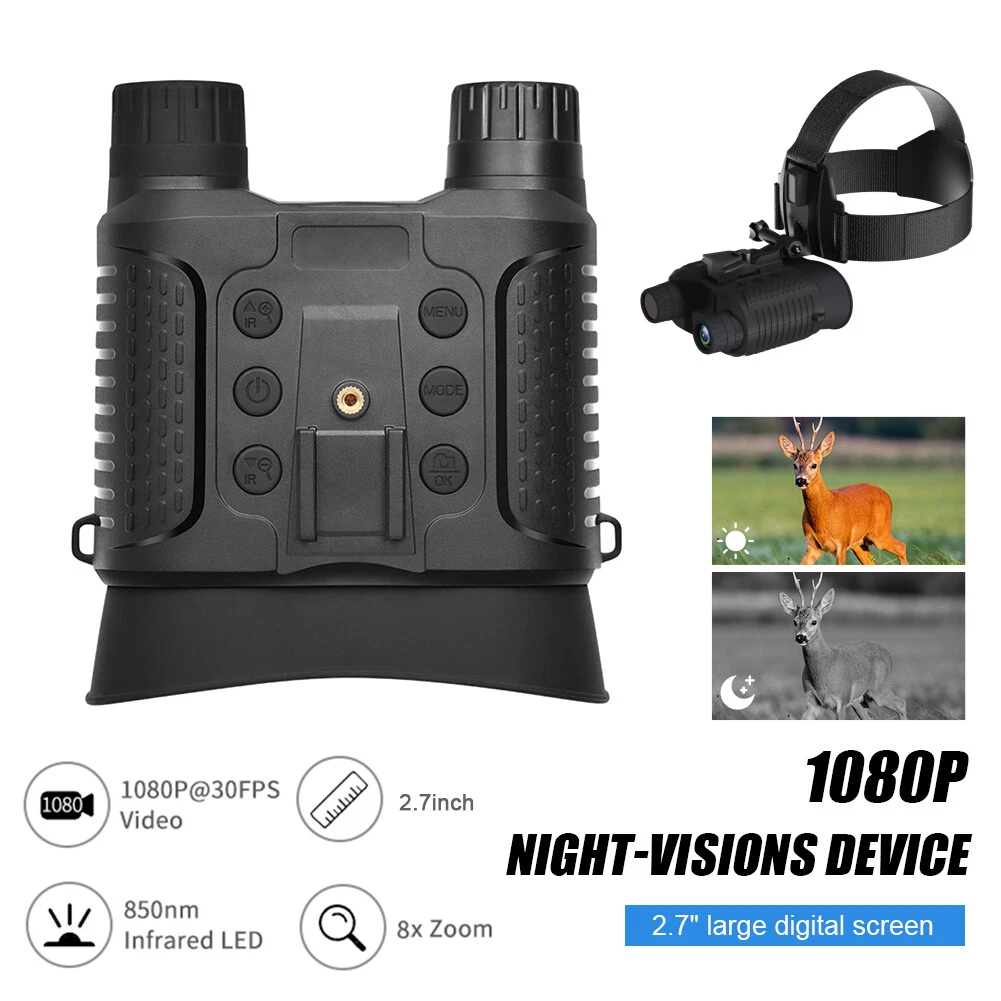 Night Vision Goggles Military Head Mount Binoculars Infrared