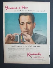 1948 Kimberly Pockette eversharp pen Humphrey Bogart Key Largo Star ad
