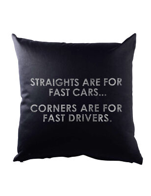 Straights And Corners Dekokissen Race Racing Car Racer Petrol Head Fun
