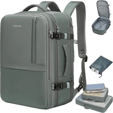 MOLNIA Large Travel X-Large-Expandable, A-olive Green（with Packing Cubes） 