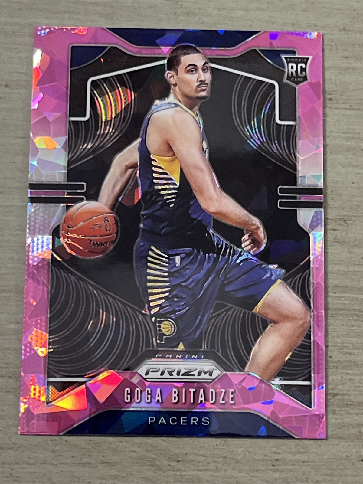 2019 Prizm Pink Ice 264 Goga Bitadze Rookie Card