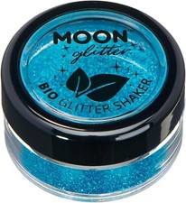 Moon glitter bio glitter shaker, iridescent blue
