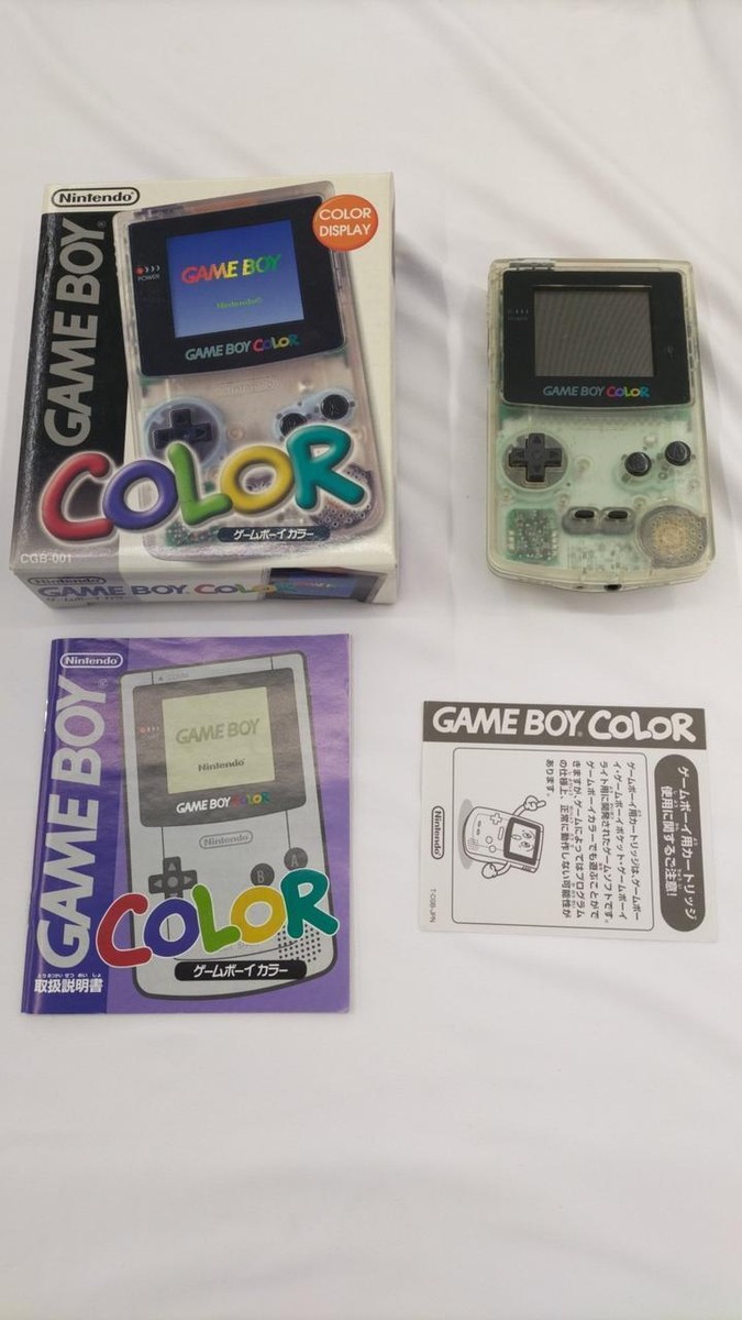 Nintendo Game Boy COLOR CGB-001 Clear color model with box 1998