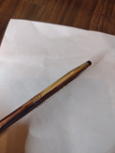 Vtg Sterling Silver Cross Pen Made In USA Ball Point H. A. M. Rose Etching - Picture 7 of 20