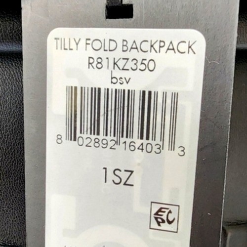 DKNY Logo Tilly Fold Over Backpack Vegan Leather UNISEX NWT! - Picture 8 of 9