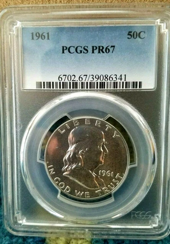 1961 Benjamin Franklin Proof Half Dollar ~ PCGS PR67 ~ *NICE COIN*
