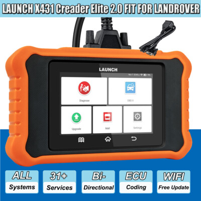 LAUNCH X431 Creader Elite 2.0 for LANDROVER ECU Coding Car Diagnostic Scan Tool