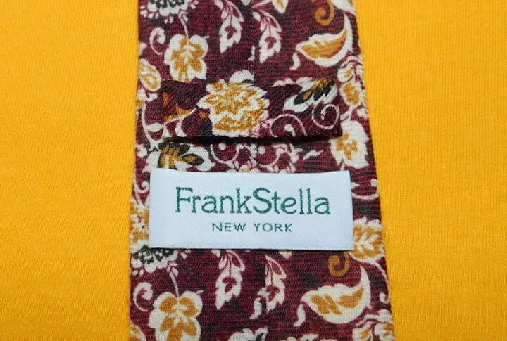 CORBATA DE LANA FLORAL MULTICOLOR HECHA EN ITALIA DE FRANK STELLA - CORBATAS DE DISEÑADOR. Foto 3 de 3