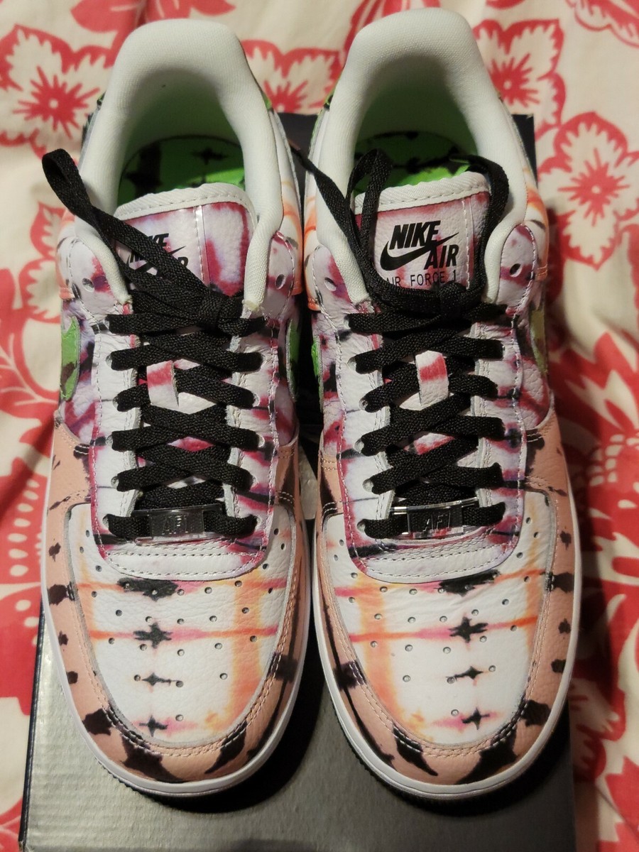 air force 1 tie dye black