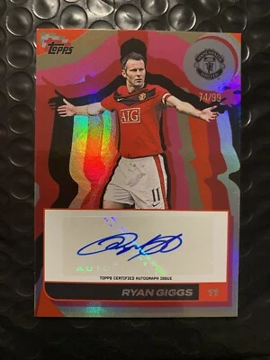 2025 Topps Manchester man United Utd Team Set Ryan giggs autograph auto /99 - Image 1 of 4