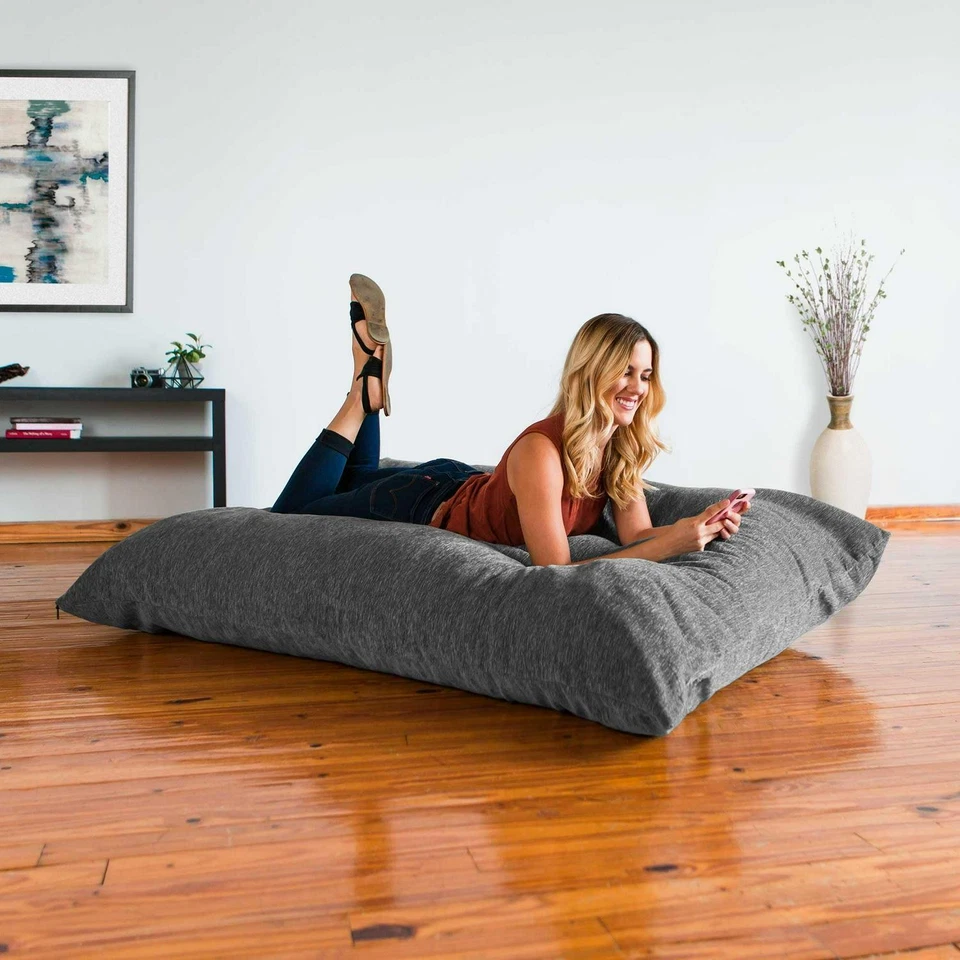 NEW Floor Chenille Pillow Huge Bean Bag Lounger Comfortable Soft Durable Seat - Image 2 of 4
