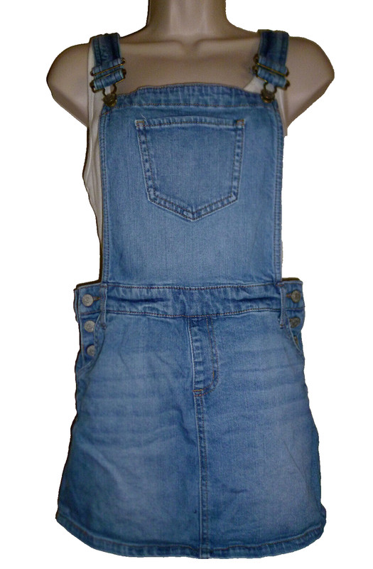 **CELEBRITY PINK** Girl's Denim Overall Skirt Size ((14)) 99% Cotton**1% Spandex