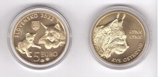 Slovakia - 5 Euro 2022 UNC Lynx - in a capsule Lemberg-Zp