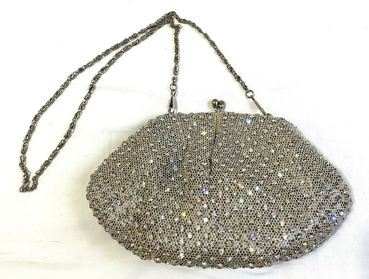 Buy Beige Embellished Sabah Rhinestone Bag by The Leather Garden Online at  Aza Fashions.