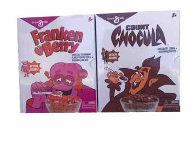 General Mills Count Chocula 6'' Action Figure Lot  Frankenberry Figure Jada Toys