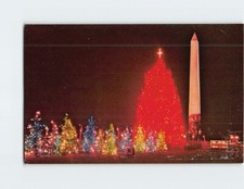 Postcard The National Christmas Tree Washington DC USA