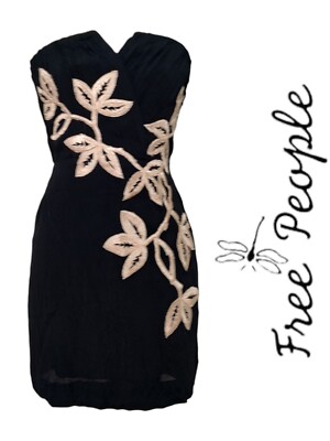 FREE PEOPLE BLACK AND GOLD LIMITED EDITION STRAPLE EMBROIDERED DRESS SZ 2 B15 3Y | eBay FREE PEOPLE BLACK AND GOLD LIMITED EDITION STRAPLE EMBROIDERED DRESS SZ 2 B15 3Y | eBay